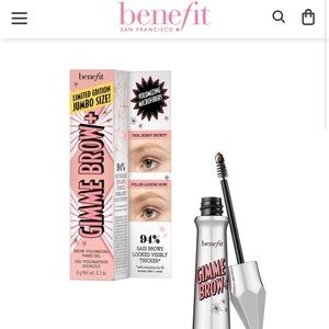 Benefit Cosmetics Jumbo size Gimme Brow + brow-voluminizing fiber gel, #3, NIB